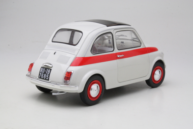 Fiat 500 L Sport 1960, valkoinen/punainen