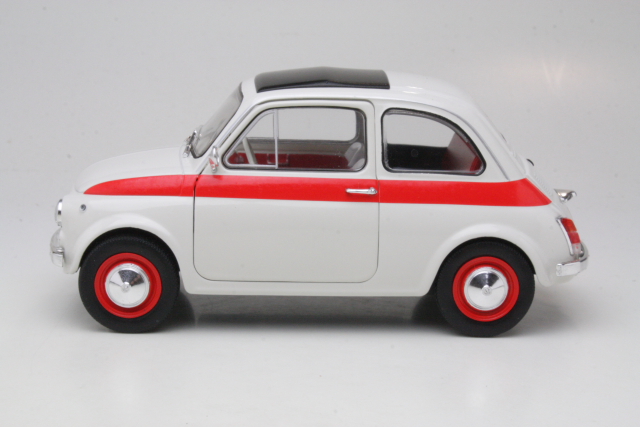 Fiat 500 L Sport 1960, valkoinen/punainen