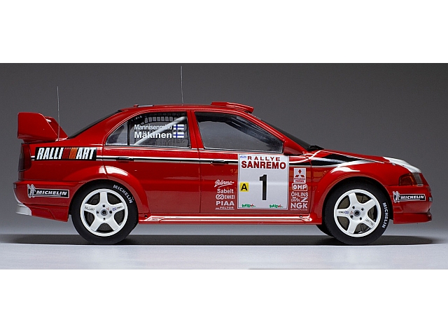 Mitsubishi Lancer RS Evo VI, San Remo 1999, T.Mäkinen, no.1 Mitsubishi Lancer RS Evo VI, San Remo 1999, T.Mäkinen, no.1