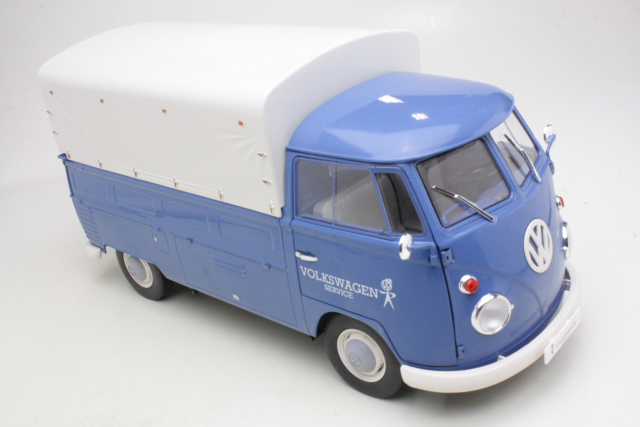 VW T1 Pick-Up 1950, sininen "Volkswagen Service" - Sulje napsauttamalla kuva