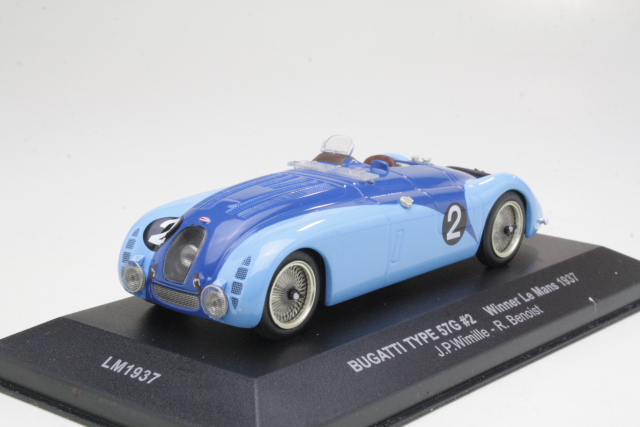 Bugatti Type 57G, LeMans 1937, J P.Wimille/R.Benoist , no.2