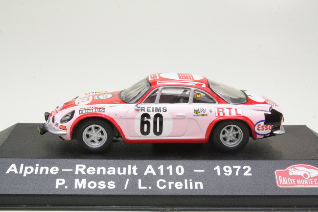 Alpine Renault A110, Monte Carlo 1972, P.Moss, no.60