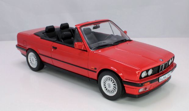 BMW 318i Cabriolet 1991, punainen