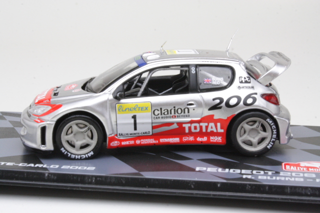 Peugeot 206 WRC, Monte Carlo 2002, R.Burns, no.1