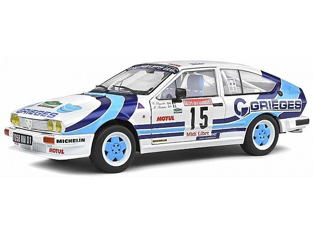 Alfa Romeo Alfetta GTV6, Des Garrigues 1986, C.Rigollet, no.15 Alfa Romeo Alfetta GTV6, Des Garrigues 1986, C.Rigollet, no.15
