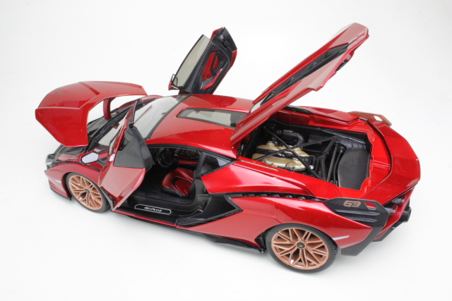 Lamborghini Sian FKP 37 2019, punainen