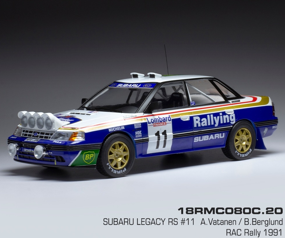 Subaru Legacy RS, RAC 1991, A.Vatanen, no.11