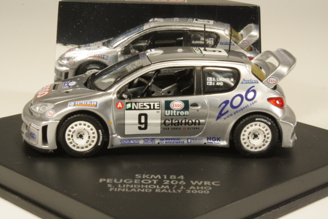 Peugeot 206 WRC, Finland 2000, S.Lindholm, no.9