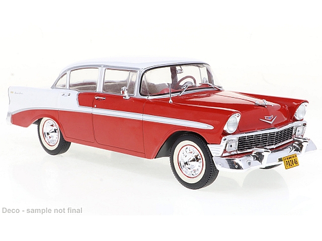 Chevrolet Bell Air 4d Sedan 1956, punainen/valkoinen Chevrolet Bell Air 4d Sedan 1956, punainen/valkoinen