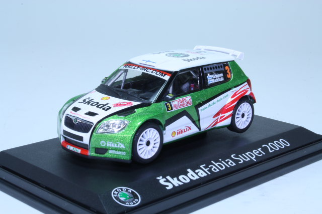 Skoda Fabia S2000, Monte Carlo 2009, Hänninen/Markkula, no.3 Skoda Fabia S2000, Monte Carlo 2009, Hänninen/Markkula, no.3