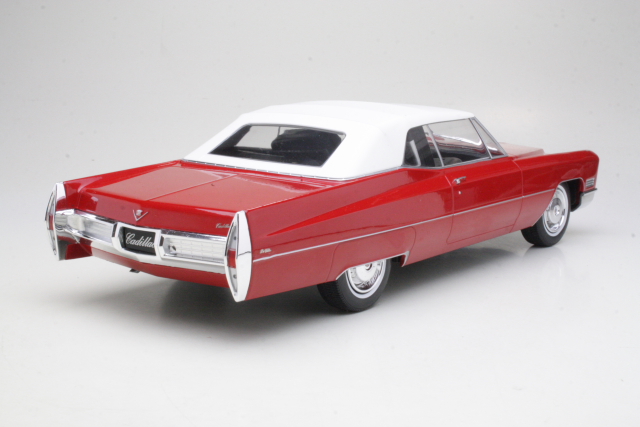 Cadillac DeVille Convertible Softtop 1967, punainen