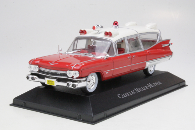 Cadillac Superior Miller Meteor Ambulance 1959, punainen