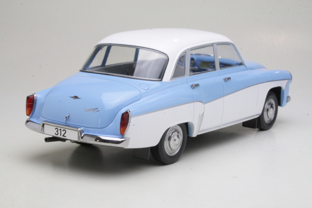 Wartburg 312 1965, sininen/valkoinen