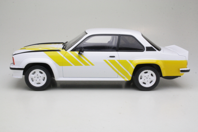 Opel Ascona B 400 1982, valkoinen/keltainen