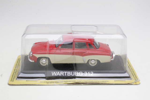 Wartburg 312 1965, punainen/valkoinen