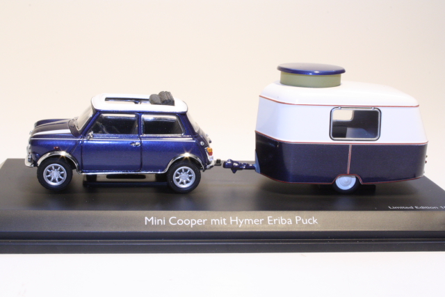 Mini Cooper "Soft Top" + Asuntovaunu, sininen