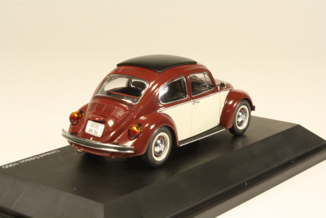 VW Kupla 1600 "Rättikatto", punainen/beige - Sulje napsauttamalla kuva