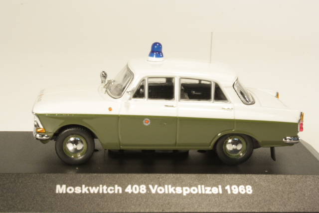 Moskvitch 408 Volkspolizei 1968, valkoinen/vihreä