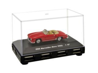 Mercedes 190SL (w121) 1955 punainen. USB-Hubi 4 porttia