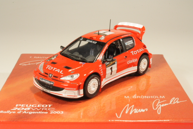 Peugeot 206 WRC, Argentina 2003, M.Grönholm, no.1