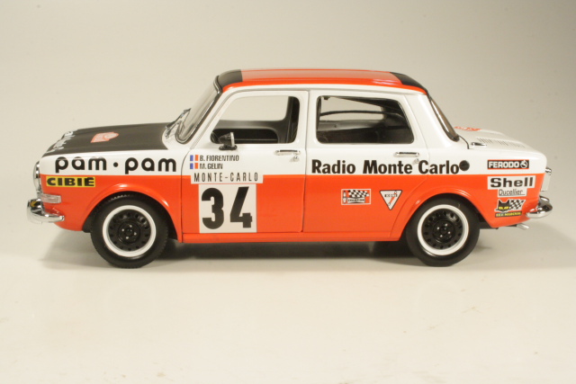 Simca 1000 Rallye 2, Monte Carlo 1973, B.Fiorentino, no.34