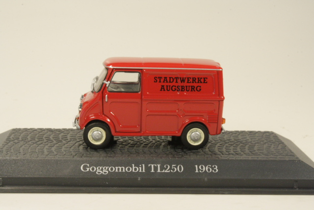 Goggomobil TL250 1963 "Stadtwerke Augsburg", punainen