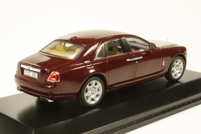 Rolls-Royce Ghost 2009, tummanpunainen/hopea