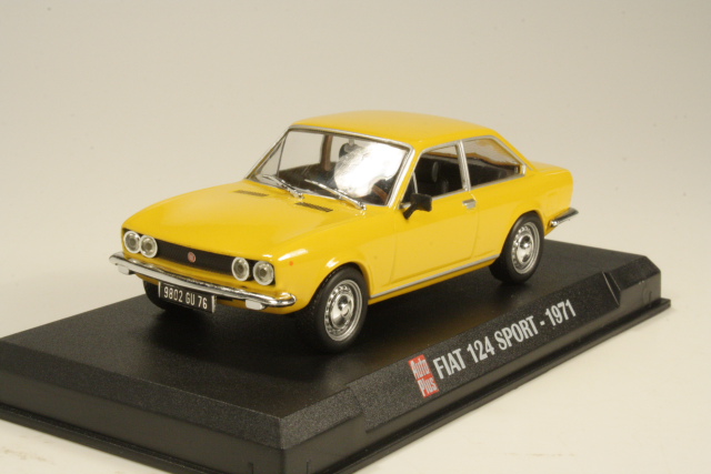 Fiat 124 Sport 1971, keltainen