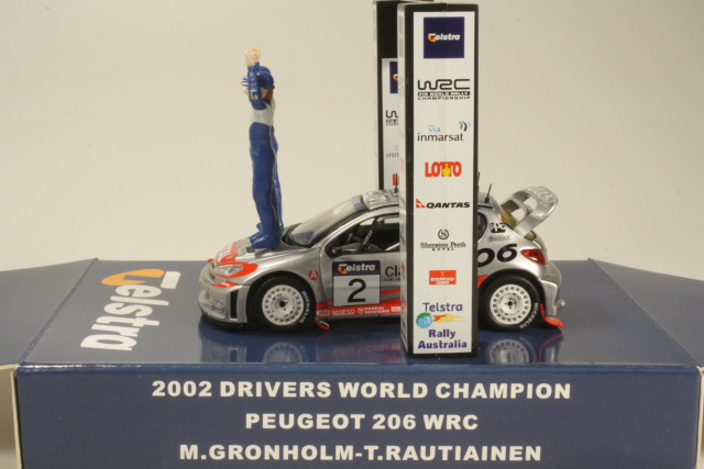 Peugeot 206 WRC, Australia 2002, M.Grönholm, no.2
