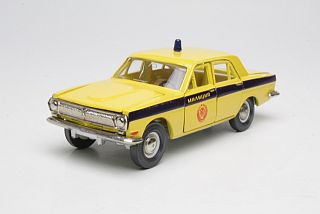 Volga GAZ 24 Milicija, keltainen/sininen