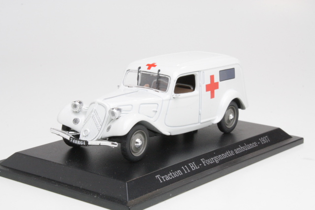 Citroen Traction 11BL Fourgonnette 1937 Ambulance, valkoinen