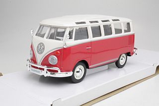 VW T1 Samba, punainen/valkoinen