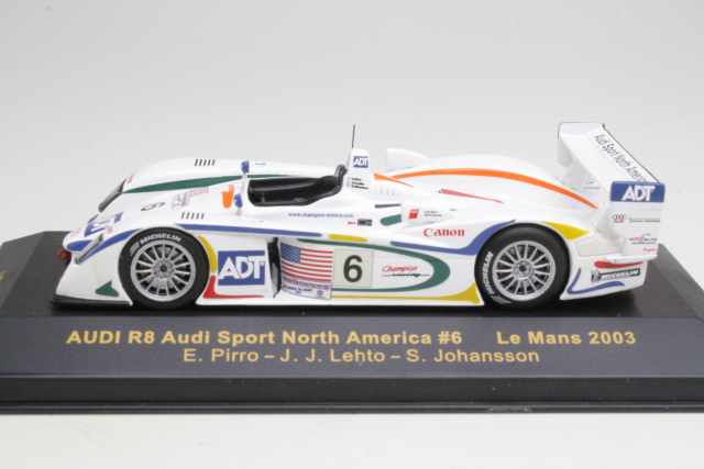 Audi R8, LeMans 2003, E.Pirro/J.J.Lehto/S.Johansson, no.6