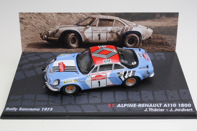 Alpine Renault A110 1800, San Remo 1973, J.Therier, no.1