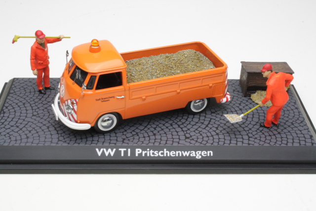 VW T1 "Tiefbauamt" + 2 figuria 1962, oranssi