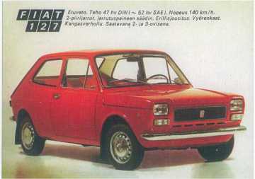 Postikortti - Fiat 127
