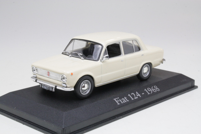Fiat 124 Berlina 1968, valkoinen