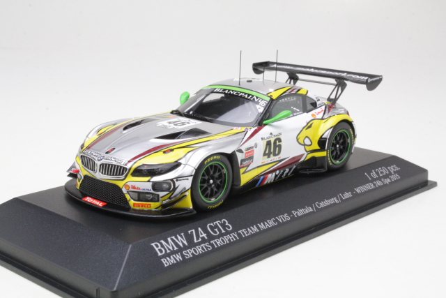 BMW Z4 GT3, 1st. 24h Spa 2015, Palttala/Catsburg/Luhr, no.46