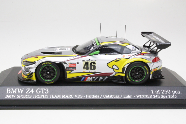 BMW Z4 GT3, 1st. 24h Spa 2015, Palttala/Catsburg/Luhr, no.46