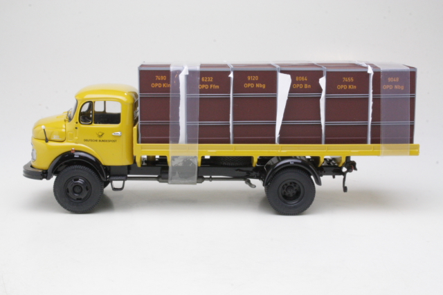 Schuco 1:18 Mercedes-Benz L911 Camión De Plataforma Con Planes Rojo Rub 450016400