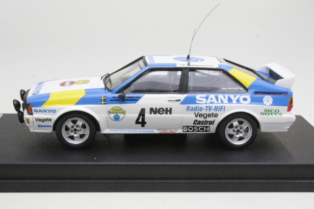 AUDI QUATTRO N°4 RALLYE DE SUEDE 1982 BLOMQVIST KIT Monté KONRAD 1:43