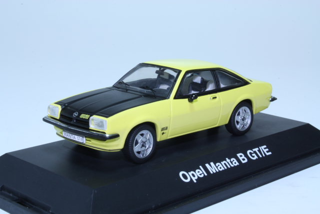 OPEL MANTA B GT/E Jaune Yellow Gelb bi-ton Capot Noir par