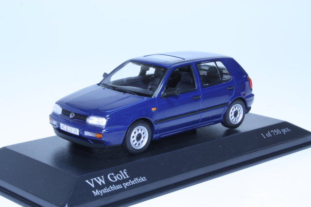 VW Golf 3 1993, blue [400055501] - 33,95€ : Automodels, Scale models