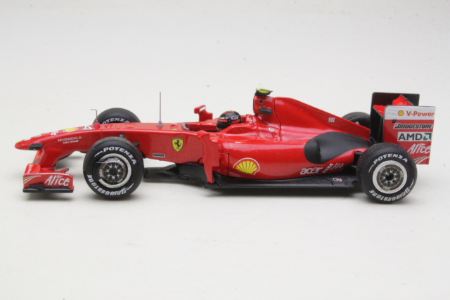 Ferrari F60 N°4 De Kimi Räikkönen – 2009, 1/43 Hot Wheels P9963, état Correct