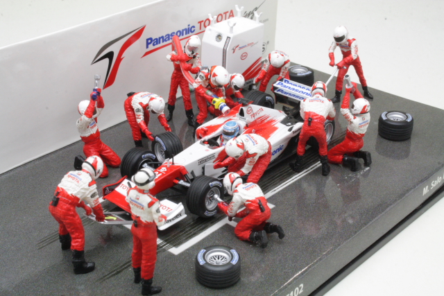Toyota TF102, F1 2002, M.Salo Pitstop diorama [343100066 (#J196