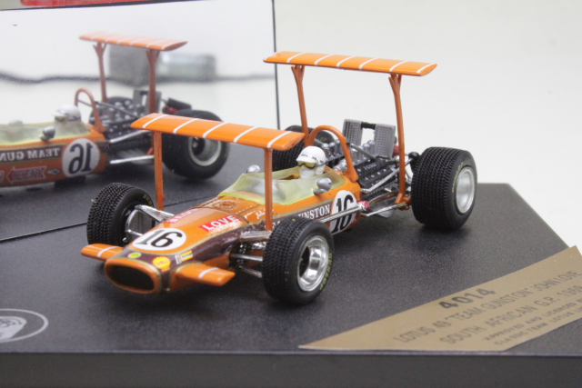 ミニカー Quartzo 4013,4014 LOTUS49B ZFE GP 69 Lotus 49, South Africa GP 1969, J.Love, no.16 [Q4014 (#L)] - 39,95
