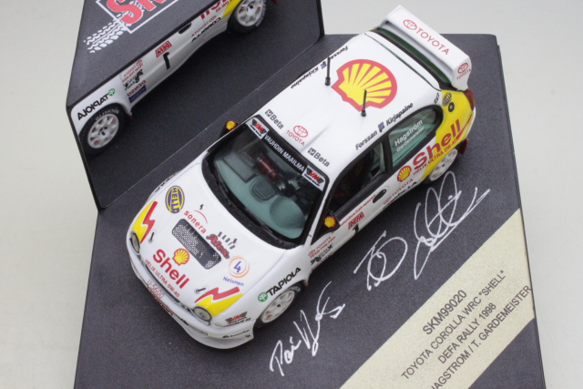 Toyota Corolla WRC Shell Vovos/Alvanos DEFA Rallye 98 # 1 Hagstrom/Gardemeister Ed lim à 2.500 | Vieille  Collections