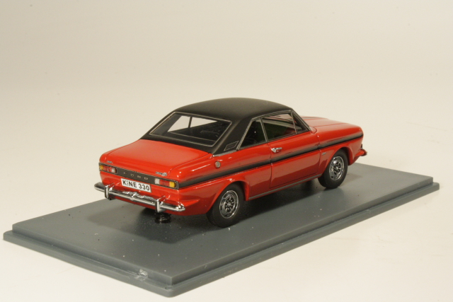 ネオ　フォード　P6 15M クーペ　RS タウナス　1/43 Ford Taunus P6 15M RS Coupe 1968, red/black [NEO43330] - 49,95
