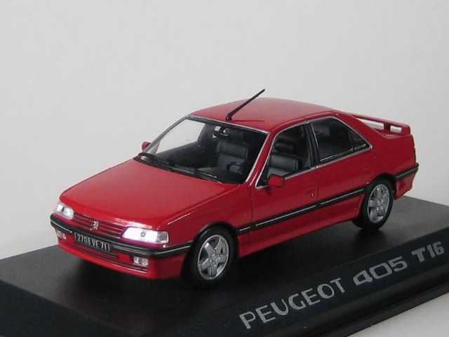 Peugeot 405 T16 1993, red [NV474505] - 34,95€ : Automodels, Scale