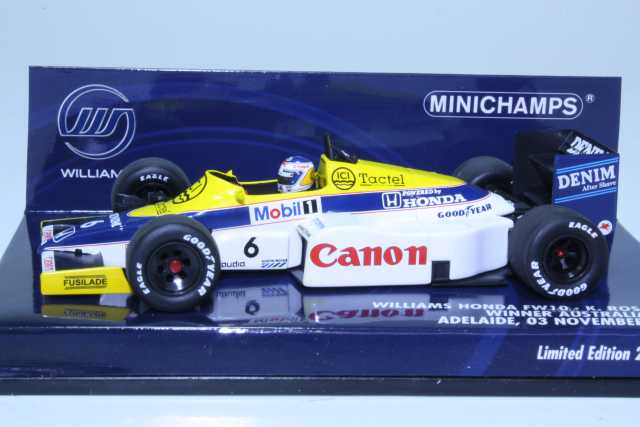 MINICHAMPS Williams Honda FW10 K.ロズベルグ Williams Honda FW10, Australia 1985, K.Rosberg, no.6 [400850006